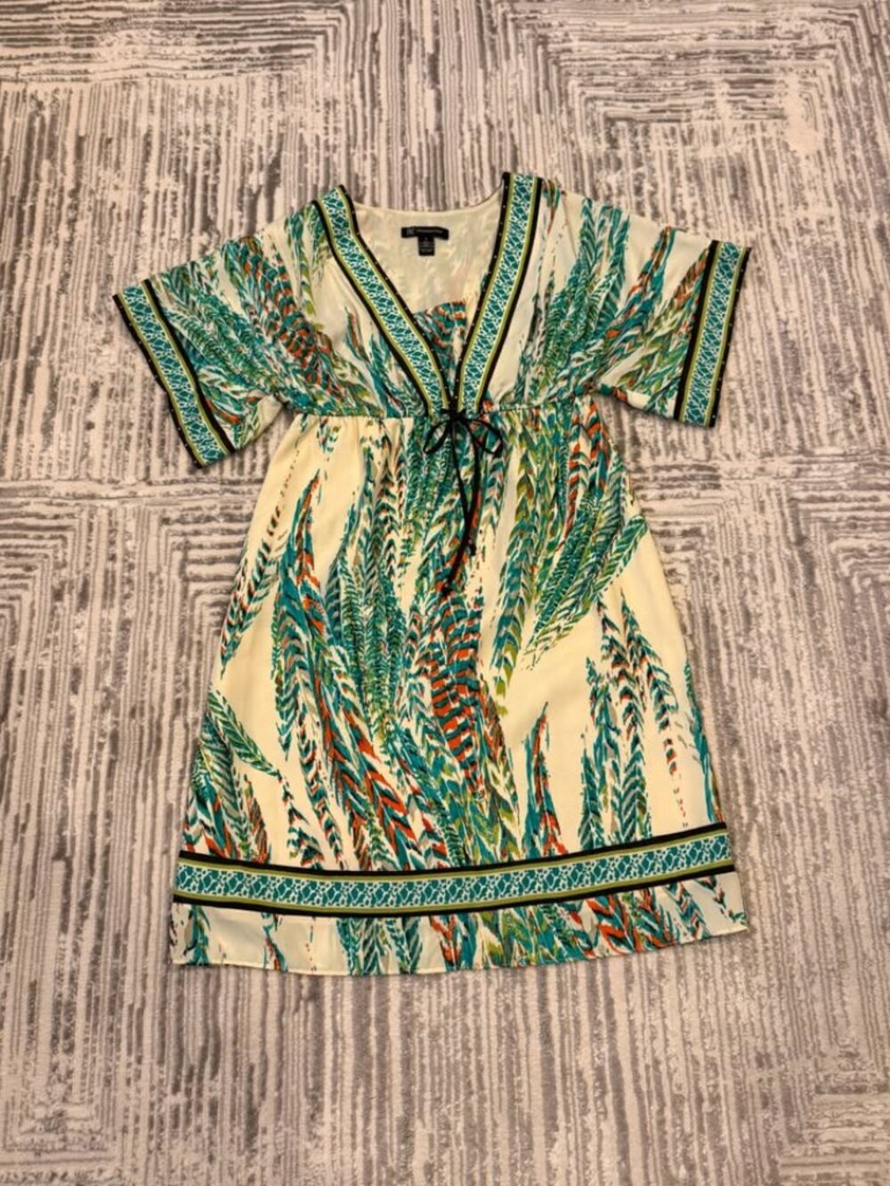 NEW INC International Concepts women's SZ 4 Indian Summer Dress MSRP $109.50